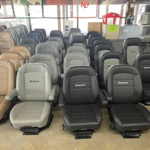 Bostrom black, tan, grey and maroon seats