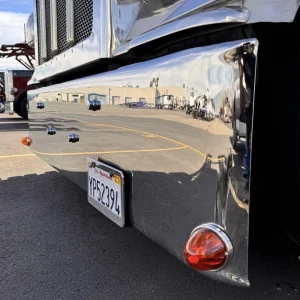 19” Rolled End Texas Chrome Bumper for Peterbilt 389