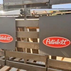 Spring loaded SS peterbilt mudflats